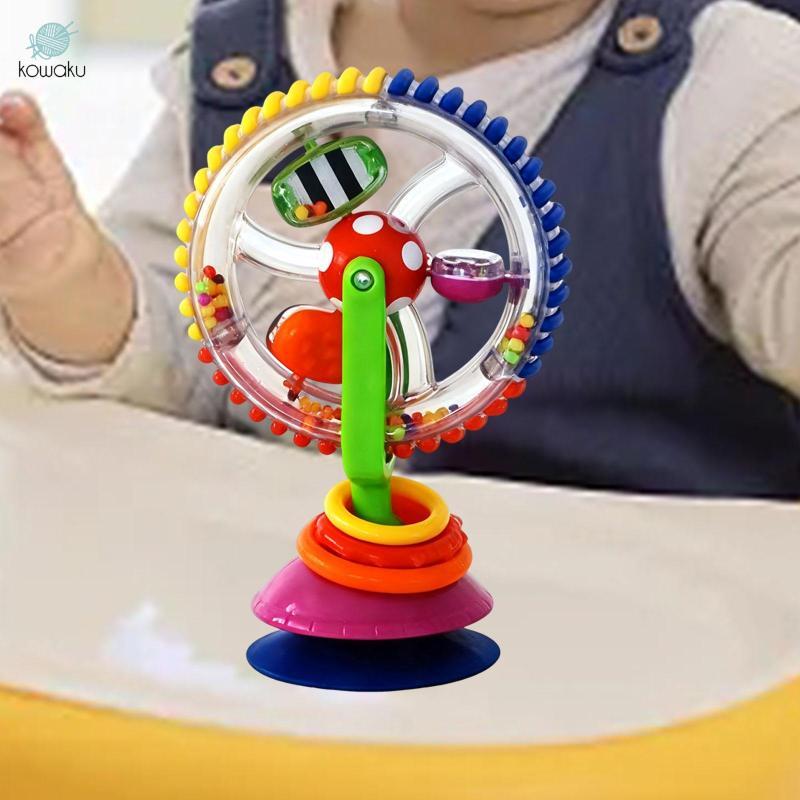 Bánh Xe Quay Ghế Cao Khay Đồ Chơi Quà Tặng Sinh Nhật Bé Trai Bé Gái Di Động Giáo Dục Độ Bền Bé Xoay Lục Lạc Hoạt Động Đồ Chơi