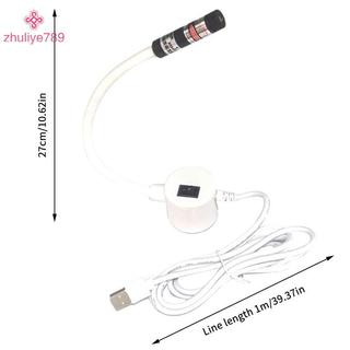 < zhuliye789 > Đèn định vị bằng Laser đỏ USB Cắt đèn làm việc hồng ngoại có đế từ tính Dòng DC5V / Phụ kiện chéo