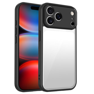 Dành cho iphone 17 Pro Max Ốp điện thoại cứng trong suốt Khung silicon mềm chống rơi mỏng