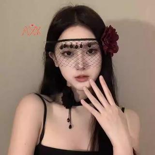 [AXK] Mặt nạ nửa mặt công chúa ren cổ điển dành cho nữ Mặt nạ buộc hoa gợi cảm cổ điển Gothic Phụ kiện dự tiệc hóa trang Trang phục chống đỡ MỚI