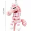 Móc khóa ngựa CODECOVED, Hoạt hình giả tưởng Phong cách Pony Búp bê sang trọng, Tay nghề thủ công màu đen dễ thương Mô phỏng đồ chơi ngựa Quà tặng Giáng sinh