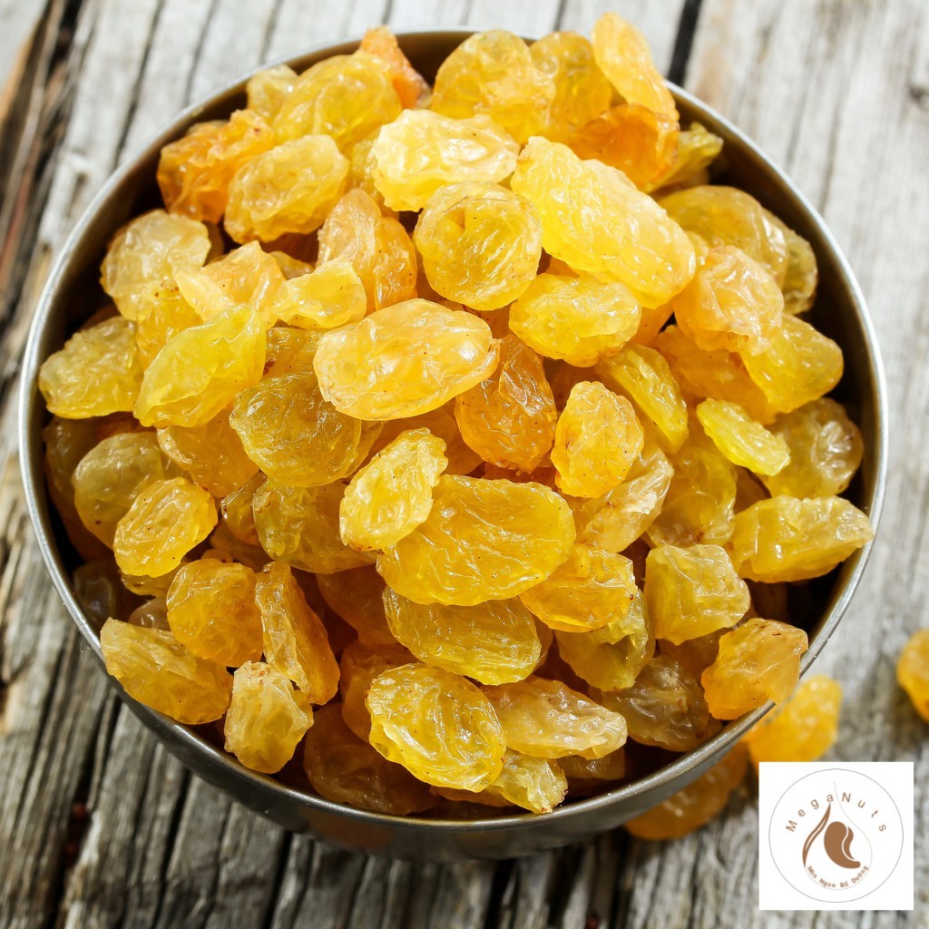 500gr Nho Khô Vàng Nhập Khẩu Chile - Ấn Độ không đường vị chua ngọt tự nhiên