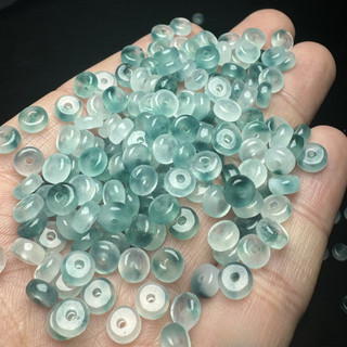 ((Đá nổi xanh 6x3mm, 50 viên) - Phụ kiện DIY vòng tay)