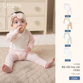 Bubaby IVS110800 Bộ dài tay cài chéo   🔅 T11.2