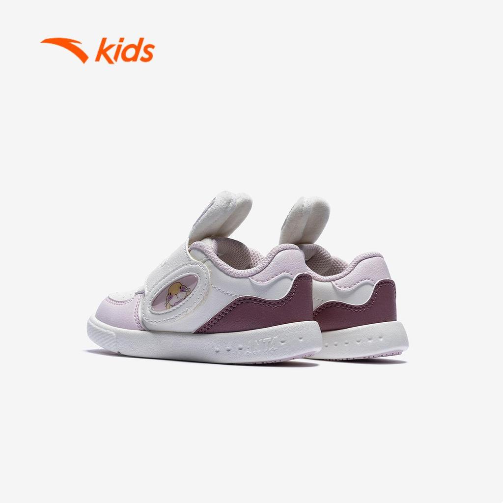 ANTA Kids Biscuit Shoes Giày Tập Đi Phát Sáng Bé Gái 3225D0030 Size 22–27 Đế EVA Chống Trơn Trượt, Bám Sàn Tốt