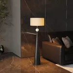 Đèn sàn lớn tối giản Bắc Âu cho phòng khách và phòng ngủ, thiết kế sáng tạo, đèn đứng phong cách Wabi-Sabi thanh lịch — ảnh 3