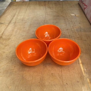 Bộ 5/10 Chén Dùng Cho Chè, Tráng Miệng, Bộ Chén Chè Cam Sáng Melamine