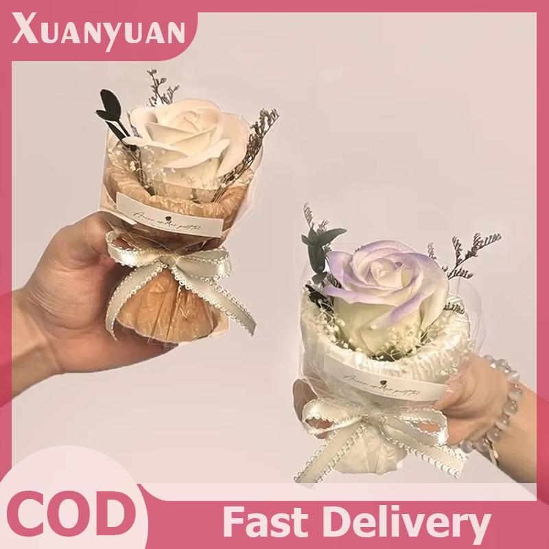XUAN Pocket-Meeting Bó Hoa Nhỏ Hoa Hướng Dương Hoa Nhân Tạo Hộp Quà Tặng Ngày Lễ Tình Nhân Quà Tặng Sinh Nhật Trang Trí VN