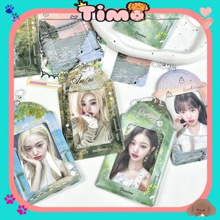 Card Holder Bao Đựng Card Móc Khoá Ảnh Phong Cảnh 4 Mùa Hoạt Hình Xinh Timo PK99