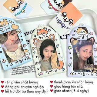 Bao Đựng Card Holder Cute Móc Khoá Ảnh Hoạt Hình Nhiều Mẫu Timo PK99