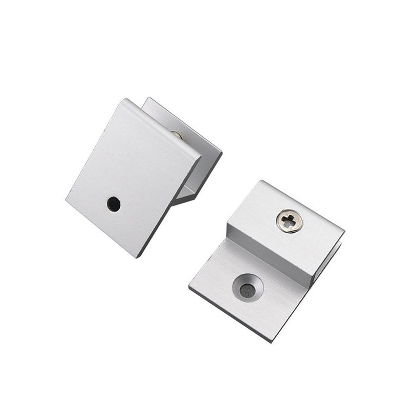 Hợp Kim Nhôm Hình Chữ h Cố Định Kẹp Gương Kính Bảng Giá Đỡ Acrylic Laminate Phân Vùng Giá Đỡ 1YNE