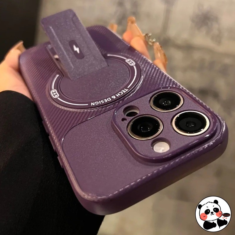 Giá Đỡ Doanh Nghiệp Từ Tính Ốp Lưng Điện Thoại OPPO Reno 13 13F 12 Pro 5G 4G Sang Trọng Vỏ Mềm Sạc Không Dây Dễ Thương