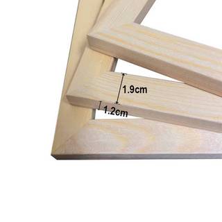 Khung ngoài bằng gỗ tự nhiên chất lượng cao -21x30 30x40 40x50 40x60 50x70cm Khung vải treo tường & Khung treo tường bằng gỗ thông Trang trí tường nhà cửa