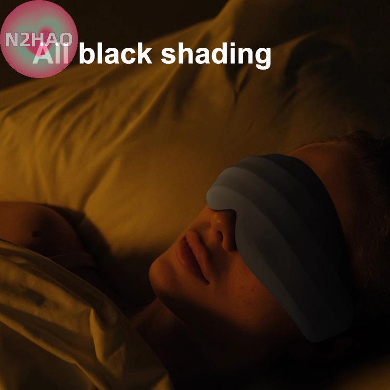 N2HAO 3D Mặt nạ ngủ Blackout Eye Cover dành cho nam giới Mặt nạ ngủ siêu mềm thoáng khí để nghỉ ngơi và du lịch n