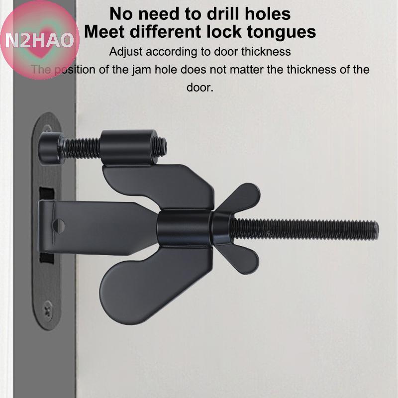 N2HAO Privacy Extra Security Lock Chống Trộm Du Lịch Bên Trong Cửa Locker Dành Cho Du Lịch Nhà Phòng Ngủ Người Ngoài n