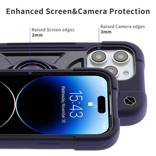 Vỏ bọc giá đỡ vòng đôi đa năng đầy màu sắc cho iPhone 17 16 11 Pro Max 17Air Vỏ chống sốc cứng