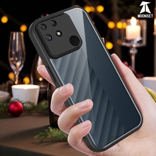 Dành Cho Realme Narzo 50A 4G Ốp điện thoại Cứng Aryclic Trong Suốt Khung Silicon Mềm Chống Rơi Mỏng Bao