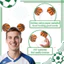 Trang trí trận đấu World Cup Băng đô theo chủ đề bóng đá Trang phục dự tiệc Phụ kiện tóc Quà tặng