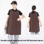 Tạp dề nhà bếp YUUKII, Áo Vest dài chống thấm nước chống bẩn, Tạp dề nhà bếp phong cách Nhật Bản đa năng thời trang Unisex