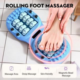 Con lăn massage chân đôi di động 2026 Con lăn mát xa chân cho Plantar Fasciitis Giảm và cải tiến tuần hoàn Con lăn massage chân kép Công cụ để sử dụng văn phòng tại nhà cầm tay nhỏ gọn