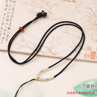 Vòng cổ ngọc mặt dây 2mm cho nam nữ, thiết kế mỏng nhẹ, dễ điều chỉnh