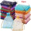 ICUCKO 10 / 20 Túi Quà Tặng, Túi Dây Rút Organza Nhiều Màu, Túi Bao Bì Trang Sức Ngôi Sao Mặt Trăng Cho Tiệc Cưới