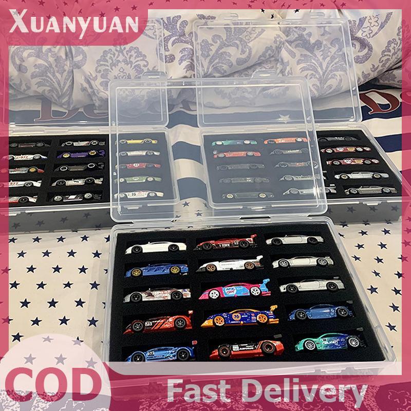 Hộp trưng bày mô hình ô tô XUAN 1 / 64 có tấm bông bảo vệ, Hộp lưu trữ 15 vị trí, Hộp bảo vệ vận chuyển VN