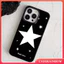 Ốp Mềm Bảo Vệ Ngôi Sao Trắng Sáng Tạo Đơn Giản Tương Thích Cho IPhone 11 16 17 15 13 14 12 Pro Max Air 17 13 16 15 Pro 7 16 15 14 Plus XR XS Max Vỏ Điện Thoại Bề Mặt Bóng Sang Trọng