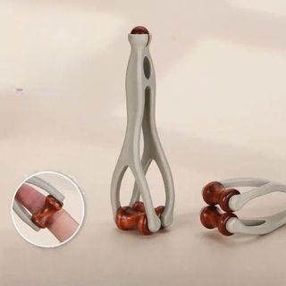 [Giao hàng từ Việt Nam] Con lăn Massage ngón tay PURECOTTON0, Thiết kế kẹp 360° Máy mát xa ngón tay lăn, Gậy bấm huyệt bằng gỗ nguyên khối để giảm kinh tuyến trị liệu bằng tay