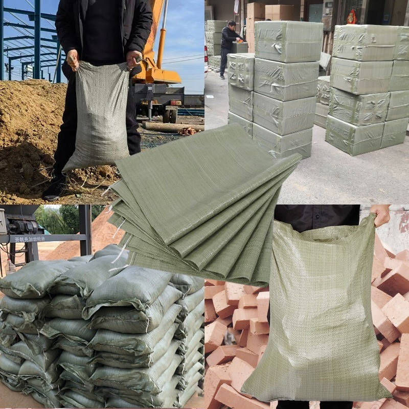 10 Chiếc Túi Dệt Nhựa Chịu Lực Lớn / Túi Cát Chịu Lực Dày