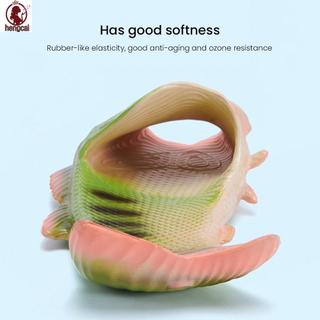 Unisex Mô Phỏng Dép Cá 3D Mùa Hè Vui Nhộn Thời Trang Dép Lật Cho Ngoài Trời