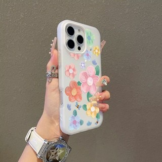 Tranh Sơn Dầu Hoa Ốp Lưng Điện Thoại Google PIXEL 7 8 9 Pro XL 7A 8A 5G Vỏ Màu Kẹo Thạch 2 Trong 1 Silicone PC Cặp Đôi Thời Trang Hàn Quốc Vỏ TPU Cứng