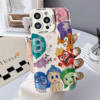 Ốp điện thoại Inside Out cho iPhone 17 / 17Air / 16E / 15 Plus / 14 / 13 / 12 / 11 / Pro Max. Chống sốc rơi. Hộp đựng túi khí kiểu áo khoác silicon lỏng che phủ toàn diện
