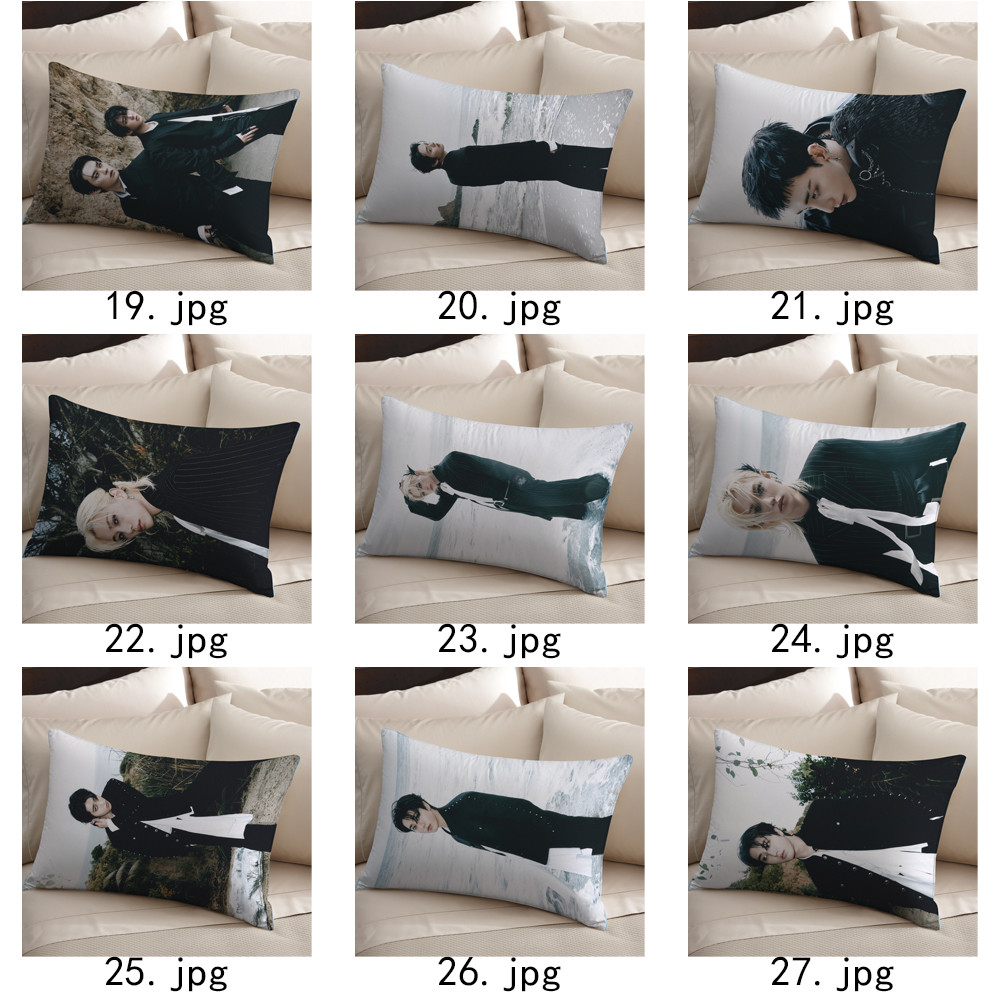 Stray Kids DO IT Vỏ gối Polyester hình chữ nhật một mặt, có thể giặt được, Thích hợp để trang trí phòng khách giường Sofa (Không bao gồm lõi)