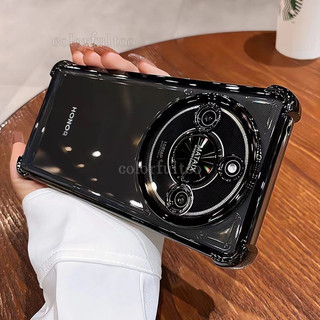 Honor X9c Vỏ TPU silicon mạ trong suốt thông minh cho Honor X9d X9C X9a X9b HonorX9C 5G Vỏ điện thoại túi khí bốn góc trong suốt Ốp lưng mềm chống sốc Camera bảo vệ mặt sau