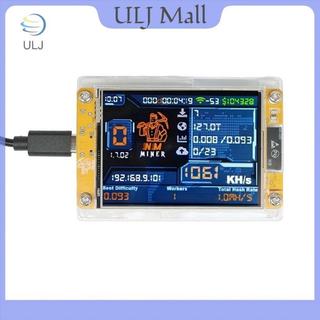 ULJ 1060KH / S Nerdminer Nmminer Nâng cấp Harshrate Màn hình thông minh 2,8 Inch Bitcoin Crypto Solo Công cụ khai thác xổ số Nerdminer.
