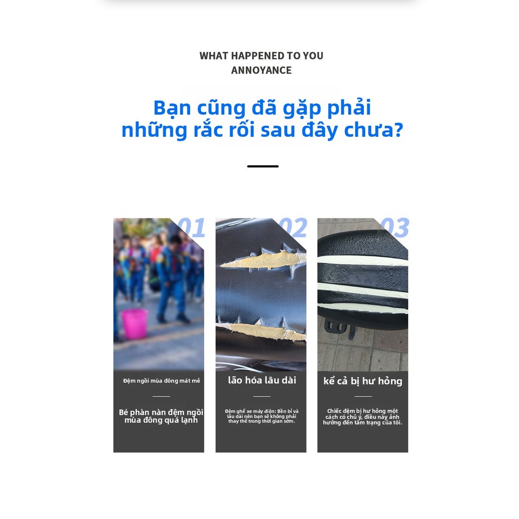 Bọc yên xe mô tô cao cấp, chất liệu PU chất lượng, chống nắng và cách nhiệt, chống thấm nước, bảo vệ yên xe của bạn