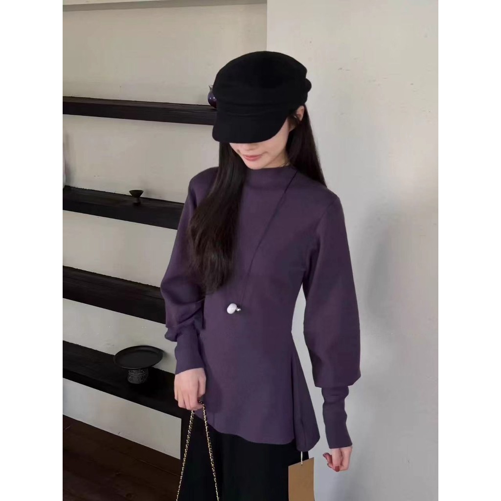 Áo Len Cổ Cao Hàn Quốc, Thiết Kế Hợp Thể, Perfect Cho Mùa Thu Đông
