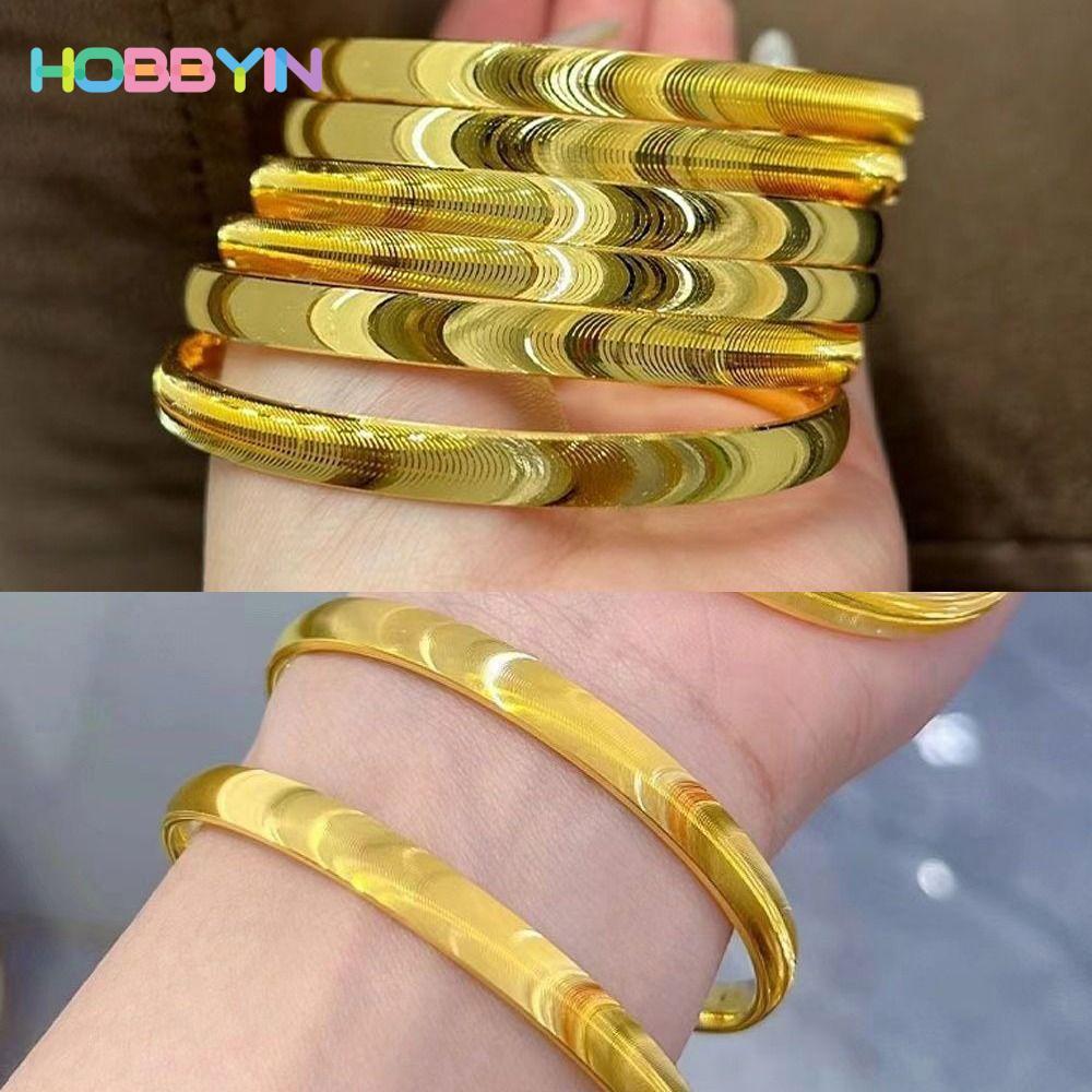 Vòng tay mắt mèo HOBBYIN từ đồng, phụ kiện trang sức thời trang