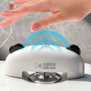 Bộ xả tự động kích hoạt bằng giọng nói Loại C Sạc nhẹ Phù hợp với hầu hết các bể vệ sinh, màu trắng 150x50x56mm Chống nước