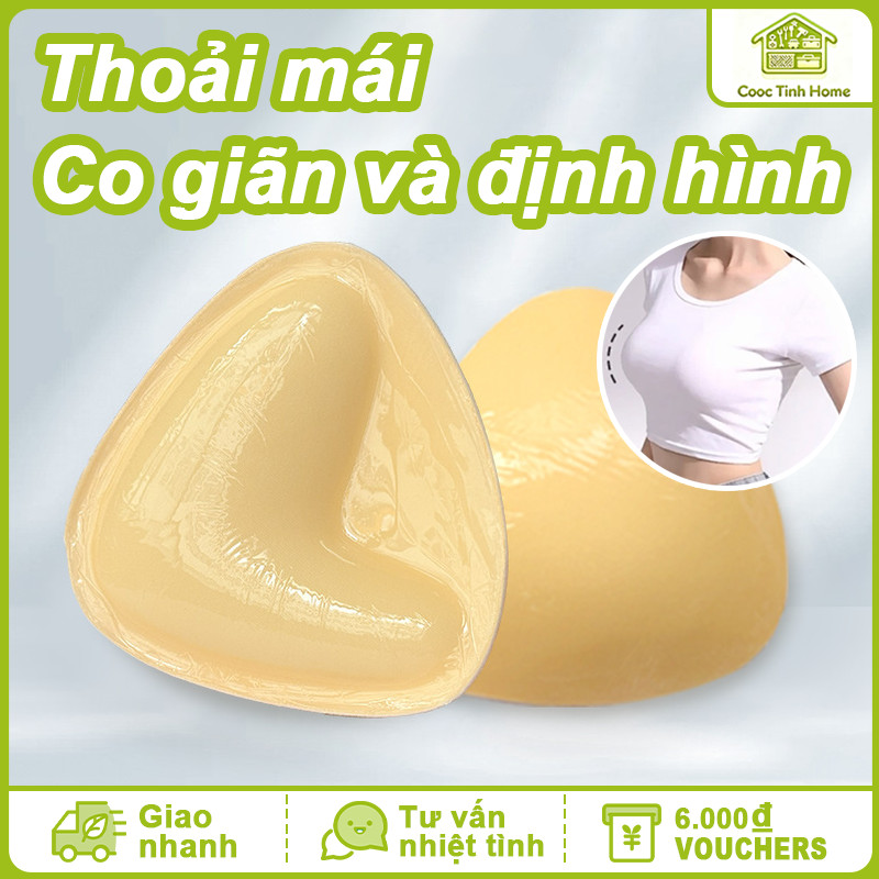 Miếng Độn Ngực Tam Giác Hai Mặt Keo - Miếng Độn Ngực Tam Giác Hai Mặt Keo, Chống nước và mồ hôi
