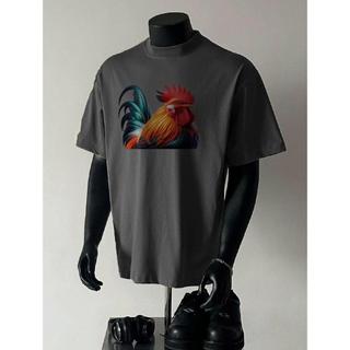 Áo thun Stee Cổ tròn GÀ TRỐNG Localbrand ITSNCUONGI Unisex Cotton