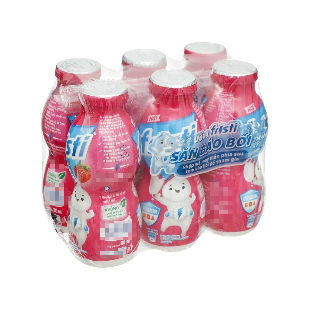 Sữa Chua Uống FRISTI Lốc 6 Hộp 80ml Thơm Ngon Bổ Sung Dưỡng Chất Thiết Yếu Cho Trẻ Nhỏ