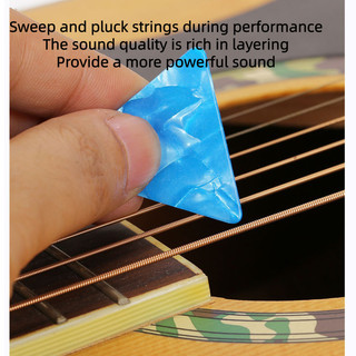 20 Chiếc Đàn Guitar Celluloid Di Động Chọn Phụ Kiện Đàn Guitar, Đàn Guitar Chuyên Nghiệp, Có Hình Tam Giác Ổn Định Và Thiết Kế Chống Trơn Trượt Tùy Chọn Thích Hợp Cho Nhiều Phong Cách Âm Nhạc