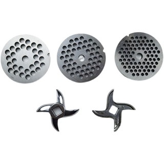 Loại 32 Loại 42 Loại 52 Máy Xay Thịt Dao Phẳng Dao Chữ Thập Thịt Ổ Cắm Lỗ Đĩa Inox Tròn Dao Grate Lưỡi Sàng 00LX