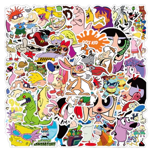 Bộ 50 Powerpuff Girls Season Tom Và Jerry Hoạt Hình Graffiti Dán Chống Thấm Nước Quà Tặng Giáng Sinh