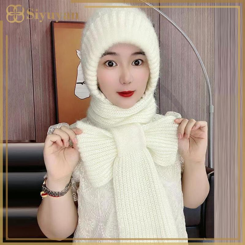 Siyuyan Mũ dệt kim bảo vệ tai mùa đông dành cho nữ