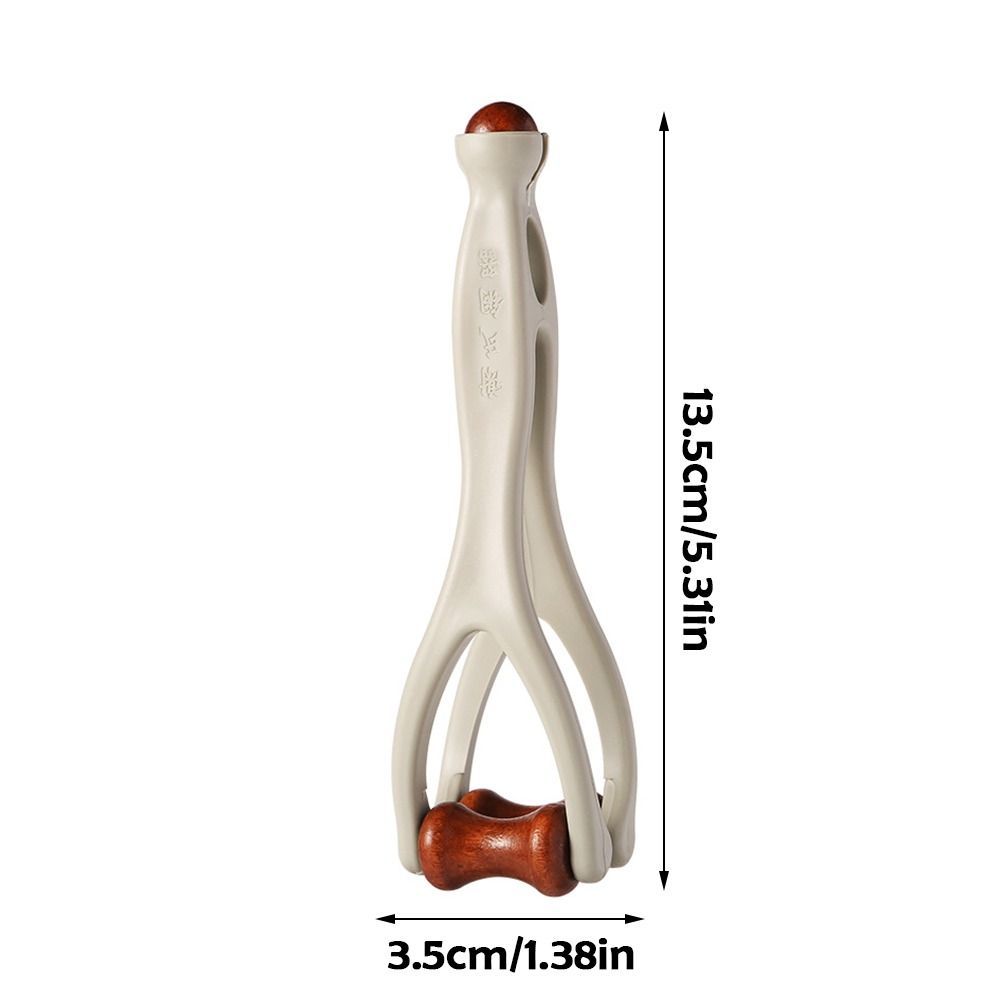 Con lăn Massage ngón tay ESSENCEH, Máy mát xa ngón tay bằng gỗ nguyên khối thiết kế kẹp, với 360° Con lăn Bấm huyệt để giảm kinh tuyến trị liệu bằng tay