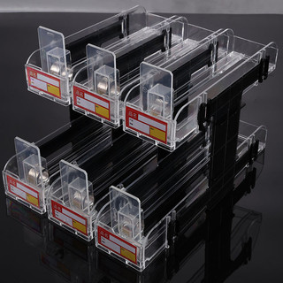 Hai lớp Thruster Siêu thị Cửa hàng tiện lợi Cửa hàng Hộp Acrylic Kệ trưng bày Giá trung bình PMOW