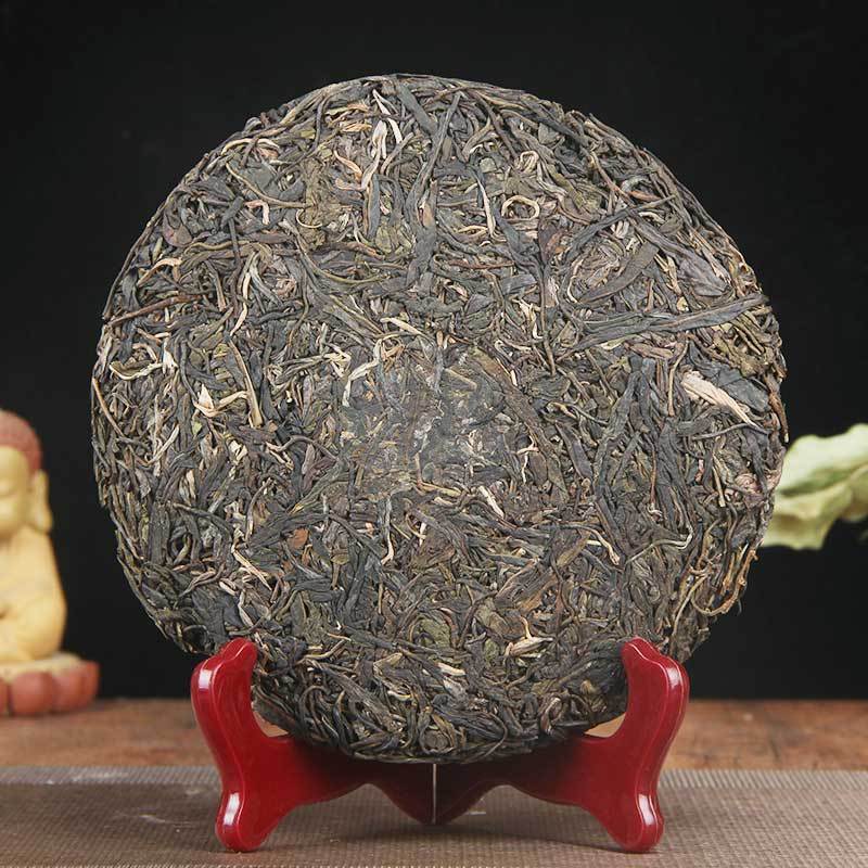 BÁNH TRÀ PHỔ NHĨ SỐNG CÂY CỔ THỤ NÚI ĐẠI TUYẾT SƠN VÂN NAM 357 GRAM NĂM 2021